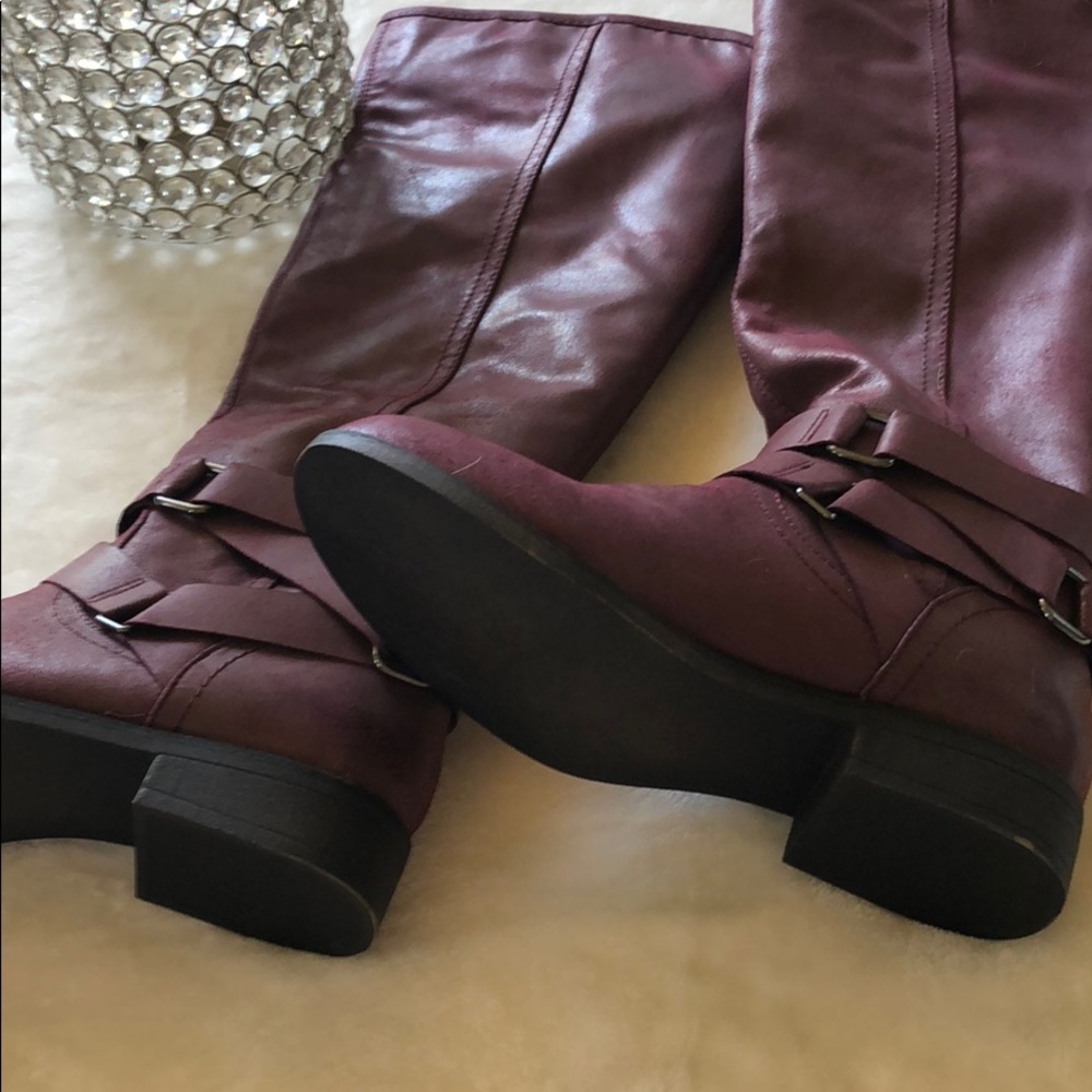 Madden Girl burgundy boots!